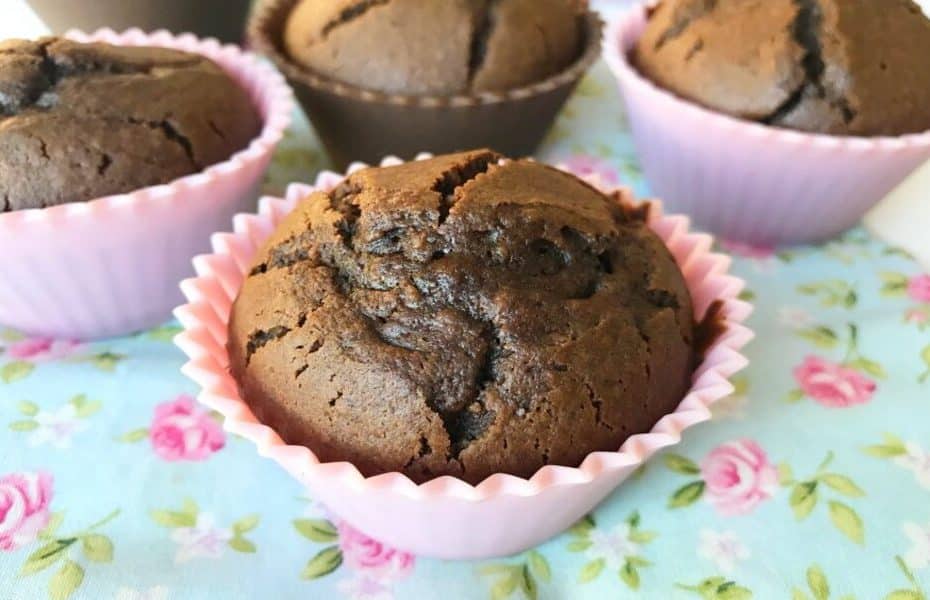 Muffin de Chocolate Sem Glúten e Lactose
